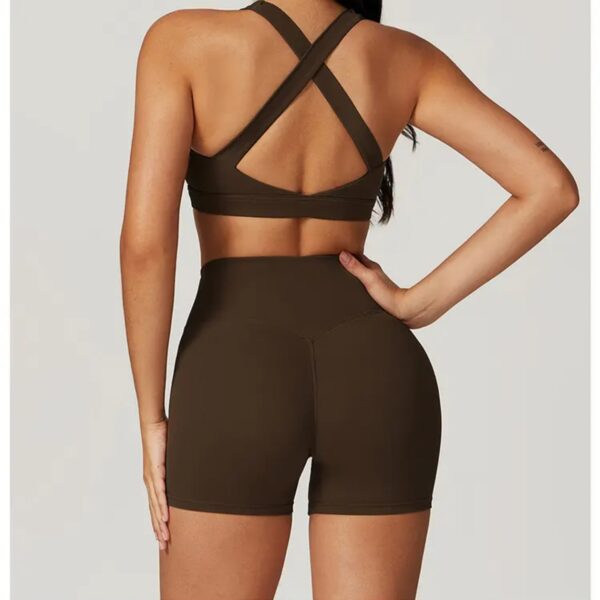 Brown Crop Top and Short